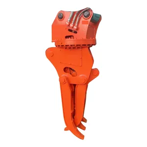 Construction Machine Excavator Hydraulic Steel Single Cylinder Grapple For Sale