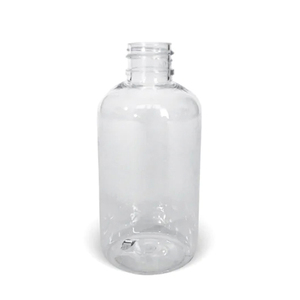 High Quality 4oz Boston Round Plastic Bottles 3 Oz. Clear Pet Boston Round Bottle With Clear Flip Cap