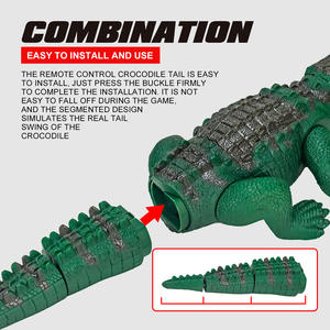 EPT Control Remoto Cocodrilo Juguetes Simulación Ladridos Gatear Niños Compulsión Parodia Eléctrica RC Cocodrilo con Luces - Product Image 3