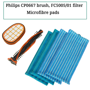 Ajuste para <span class=keywords><strong>Philips</strong></span> FC5005/01 filtro CP0667 XV1700 cepillo <span class=keywords><strong>de</strong></span> almohadilla <span class=keywords><strong>de</strong></span> microfibra para SpeedPro Max Aqua FC6904 XC8349 XC8347 XC8147 XC8149 - Product Image 2
