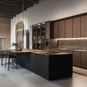 Moderno Australia estándar <span class=keywords><strong>de</strong></span> lujo barato China muebles <span class=keywords><strong>de</strong></span> diseño conjuntos isla melamina madera maciza gabinetes <span class=keywords><strong>de</strong></span> cocina - Product Image 1
