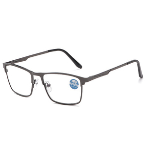 Lunettes Demi-Monture Rétro Unisexes, Monture Optique Photochromique, Lunettes de Lecture pour Hommes et Femmes - Product Image 4