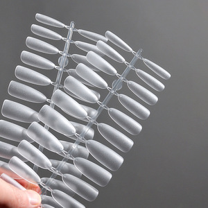 Kit de Manucure Professionnel en Gros : 260 Faux Ongles en PMMA à Couverture Complète, Formes Amande Courte et Cercueil, à Presser, pour Salon de Manucure - Product Image 2