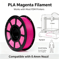Meijimei PLA Basis Filament Staaf 1.75mm 220°C/190°C Stabiele Extrusie Geen Verstopping 50+ Kleuren Vacuüm Verpakt Guangdong 3D Printers 1kg