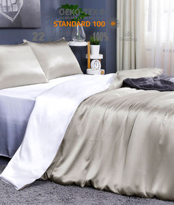 19毫米/22毫米/25毫米100% 桑蚕丝床上用品丝绸床单床上用品套装丝绸羽绒被套丝绸合身床单 - Product Image 3