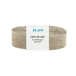 Nastro di Lino Ilan 35 X 200Cm in Rotolo per Decorazioni e Artigianato - Product Image 2