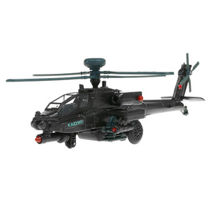 Haute qualité 1:64 moulé sous pression <span class=keywords><strong>avion</strong></span> <span class=keywords><strong>de</strong></span> l'armée lumière son retrait militaire métal AH-64D Apache <span class=keywords><strong>combat</strong></span> hélicoptère modèle jouets - Product Image 1