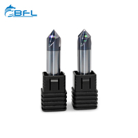 BFL-herramientas de corte de carburo sólido, 4 flautas, chaflán