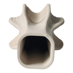 Vaso in Ceramica 3D Scultoreo con Dettagli Geometrici, Vaso Decorativo Moderno per Fiori da Soggiorno - Product Image 3