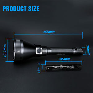 TrustFire T90R ha condotto la torcia a LED 1600m a lunga distanza ricaricabile tattica torcia da caccia per campeggio all'aperto - Product Image 3