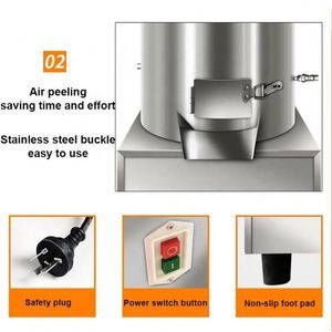Machine automatique de pelage et de séparation de l'ail, éplucheur d'ail, machine à enlever la peau de l'ail - Product Image 6