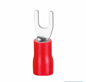 Pvc इन्सुलेटेड sv एंड u-आकार के कॉपर लुग पावर केबल कनेक्टर फोर्क प्रकार टर्मिनल प्रीमियम गुणवत्ता कनेक्टर - Product Image 3