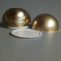15g 30g 50g forme ovale noir blanc rose or emballage de soins de la peau pot de crème cosmétique acrylique à double paroi
