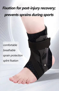 Estabilizador de Tobillo Profesional con Férulas Laterales, Soporte Transpirable con Cierre de Gancho y Bucle para la Recuperación de Ligamentos del Tobillo, Prevención de Esguinces Deportivos - Product Image 3