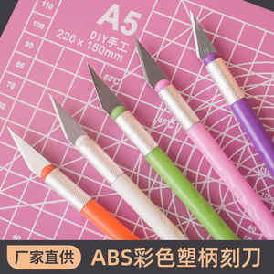 Craft knife, journaling knife, macaron-colored utility knife, phone screen protector cutter, <b>paper</b> cutter, rubber stamp carving - Product Image 3
