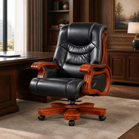Chaise de bureau exécutive en bois A8046 pour le bureau du directeur et les projets de bureau