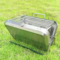 Mini-valise coréenne personnalisée pour Camping en plein air, Grill de Table pliable et Portable, barbecue au charbon de bois en acier inoxydable