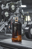 Botella de Agua Deportiva de Gran Capacidad de 2L 2.5L, Libre de BPA, Portátil, a Prueba de Fugas, de Plástico Tritan, con Asa, para Gimnasio, Fitness y Actividades al Aire Libre