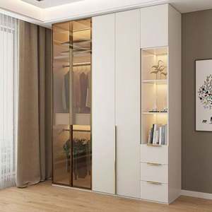 ตู้เสื้อผ้าไม้วอล์กคินสำหรับใช้ในห้องนอนตู้เสื้อผ้าดีไซน์เฟอร์นิเจอร์ - Product Image 1