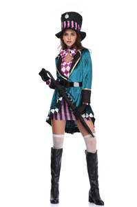 <span class=keywords><strong>Disfraz</strong></span> de Mago Adulto de Seda de Halloween, Ellie <span class=keywords><strong>Sombrerero</strong></span> Loco, <span class=keywords><strong>Disfraz</strong></span> de Actuación para Club Nocturno, Domador de Animales, <span class=keywords><strong>Disfraz</strong></span> de Escenario - Product Image 3