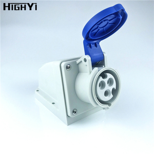 HY1311 IP44 3 fasi 200 ~ 250V <span class=keywords><strong>16</strong></span> <span class=keywords><strong>Ampere</strong></span> montaggio a parete industriale femminile spina industriale <span class=keywords><strong>presa</strong></span> di corrente - Product Image 1