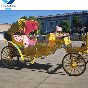 Buggy turístico eléctrico de lujo, transporte especial Popular para bodas, carruaje tirado por caballos para hacer turismo - Product Image 3