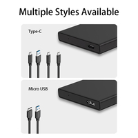 Custodia per disco rigido sda 7-9.5mm da 2.5 pollici SATA sd portatile USB3.0 a SATA2.5 custodia esterna HDD SSD