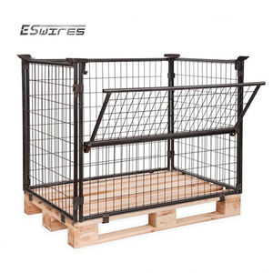 Opslag Industriële Stapelbare Poedercoating Zware Gitteraufsatzrahmen - Product Image 1