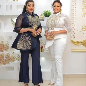 Ensemble Dashiki <span class=keywords><strong>Africain</strong></span> 2 Pièces Grande Taille Femme, Tenues Turques pour Dames, Costume pour <span class=keywords><strong>Mariage</strong></span>, Fête ou <span class=keywords><strong>Tenue</strong></span> Hippie 2023 - Product Image 2