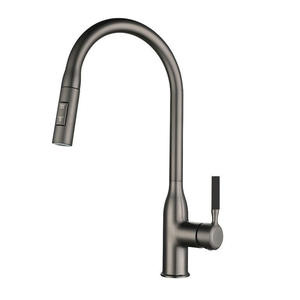 <span class=keywords><strong>Grifo</strong></span> de <span class=keywords><strong>Cocina</strong></span> Extraíble de Alta Presión con Función de Enjuague, Acabado en Gris Metálico, con Rociador Multifuncional - Product Image 4