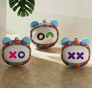 سماعات أذن لاسلكية بتصميم كرتوني لطيف مع إمكانية تغيير الوجه، متعددة الأنماط، تحكم باللمس الحساس، بطارية طويلة الأمد، قابلة للتخصيص 2026 - Product Image 2