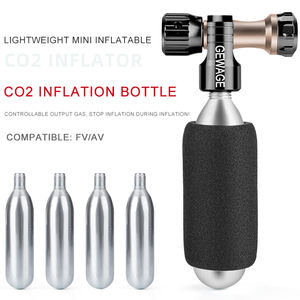 <span class=keywords><strong>Co2</strong></span> Pompset 16G Schroefdraad <span class=keywords><strong>Co2</strong></span> Cilinder <span class=keywords><strong>Cartridge</strong></span> Met Inflator Head Cycling Band Reparatie Set - Product Image 5