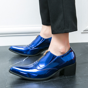 Chất Lượng Cao Kích Thước 38-46 Bán Buôn Ăn Mặc Giày Đỏ Đen Màu Xanh Vàng Bạc Toe Nhọng-On Chiều Cao Tăng Mùa Hè Mùa Thu - Product Image 4