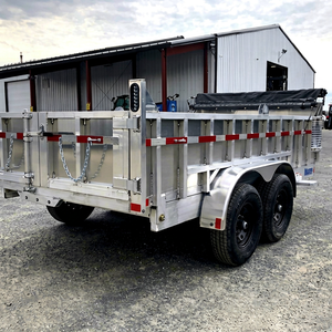 Remolque de Aluminio de Doble Eje con Elevación Hidráulica 7x14, Construcción Resistente, Alta Productividad, 5 Años de Garantía - Product Image 1