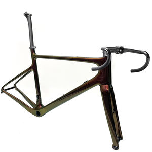 AIRWOLF T1000 Carbone Gravier Cadre Frein À Disque Max Pneu 700C * 45C Câble Interne Gravier Vélo Cadre Vélo De Route Cyclocross - Product Image 5