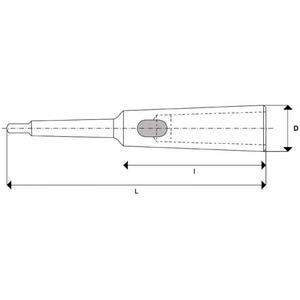 FERVI - ST45/5/1L Adaptadores de cono Morse extendidos DIN 2187 - EAN 8012667349707 HERRAMIENTAS ELÉCTRICAS ACCESORIOS PARA ROUTERS - Product Image 2