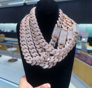 9K-<strong>14K</strong> <strong>Gold</strong> Double Row CVD Lab Grown Diamond Cuban <strong>Chain</strong> | IGI Certified Hip Hop Jewelry for Men (30% Deposit) - Product Image 6