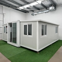 Casa Contenedor Expandible de Dos Pisos, Villa Modular Prefabricada de 3 Dormitorios con Terraza, Personalización de Lujo de Fábrica