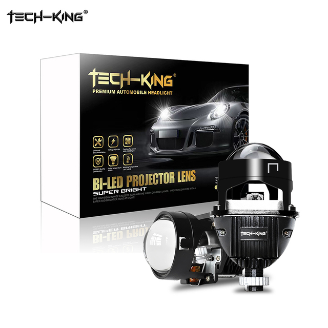 M2 2.5inch Bi LED Projector Lens Headlights Abblendlicht Bi LED Projector Objektiv H4 H7 Headlamp System Bi Led Projector Lens