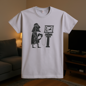 T-shirt classica da gamer di Esther Aarts, design con stampa grafica unisex per adulti, taglia media, per abbigliamento casual - Product Image 3