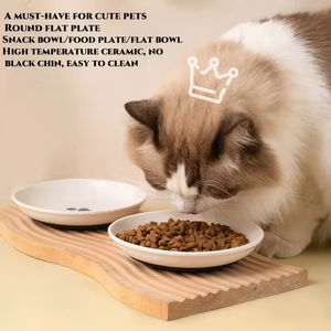 Platos de Cerámica Plegables para Perros, Fáciles de Transportar, para Comida Húmeda, Platos Anchos y Poco Profundos, Alivian el Estrés y la Fatiga en Perros y Animales Pequeños - Product Image 4