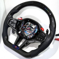 Volant en fibre de carbone LCI pour G01 G02 G05 G06 G09 G11 G12 G15 G20 G22 G28 G29 G30 G80 G82 F40 F90 Accessoires de voiture