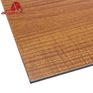 La pared exterior panel decorativo fachada de efecto de <span class=keywords><strong>madera</strong></span> de aluminio panel sándwich - Product Image 4