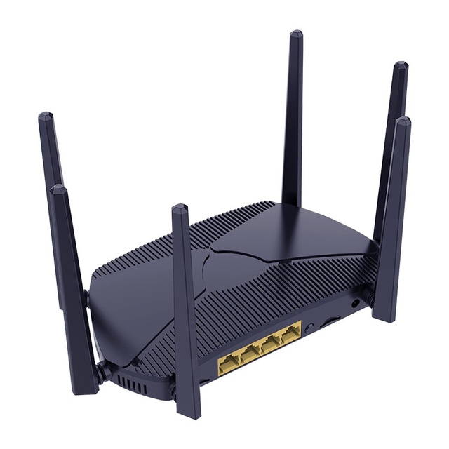WiFi 6 Router Mesh Networking Dual Band 2.4GHz/5.8GHz 3000Mbps 4GE WAN/LAN Ports Firewall Support 128 Users IPO5018 6 External
