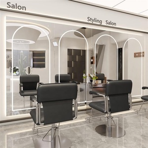Silla de Estilismo Moderna Negra para Salón, Silla Hidráulica de Peluquería, Silla Tapizada de Belleza para Barbería - Product Image 3