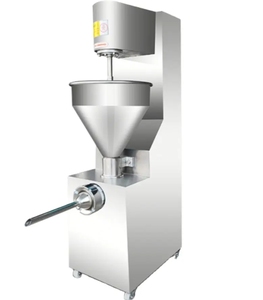 Máquina de llenado de salchichas vertical automática de acero inoxidable, máquina comercial de salchichas para el hogar, máquina de llenado de carne de jamón - Product Image 1