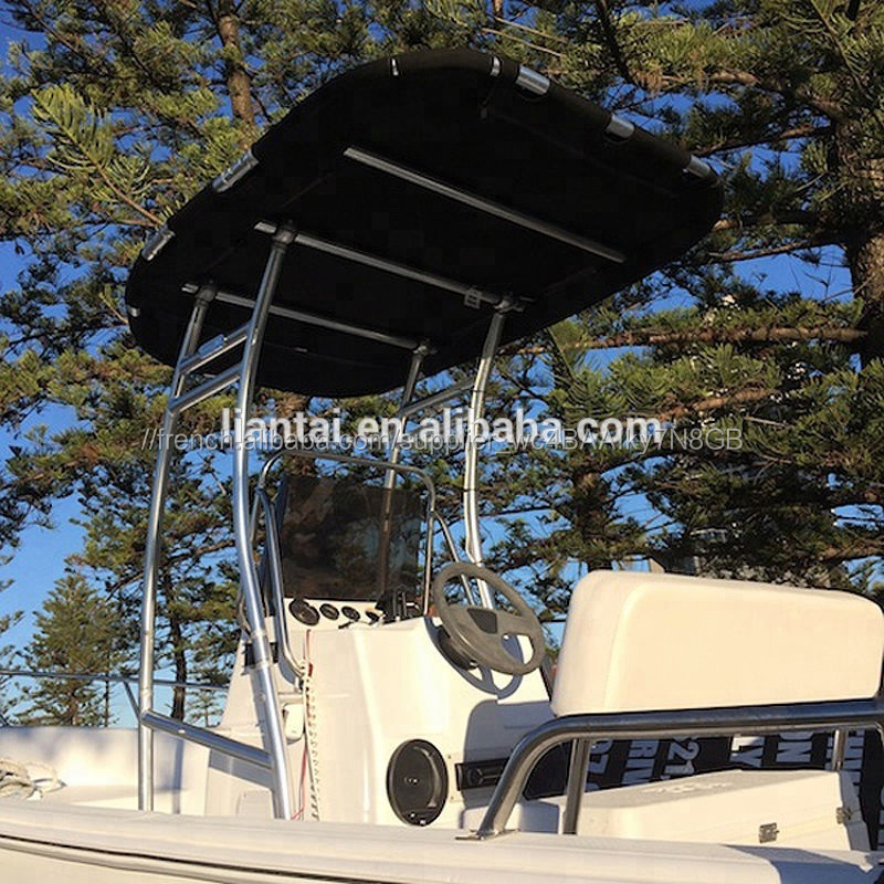 Dauphin Pro Plus Bateau T Top w/Bleu Marine Auvent coupe de petite à moyenne taille bateau