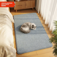 Tapis pour animaux de compagnie en velours côtelé, imperméable, antidérapant, tapis de sol pour chien et chat, salle de bain, logo personnalisé, OEM, vente en gros, usine