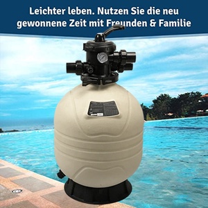 Équipement de piscine de haute qualité : Pompe à sable, filtre à billes en fibre et filtre à sable à six positions monté latéralement - Product Image 2