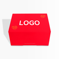 Boîte à gâteau rose personnalisée en gros avec votre propre logo, matériaux recyclés, revêtement UV, pliables, impression recto-verso